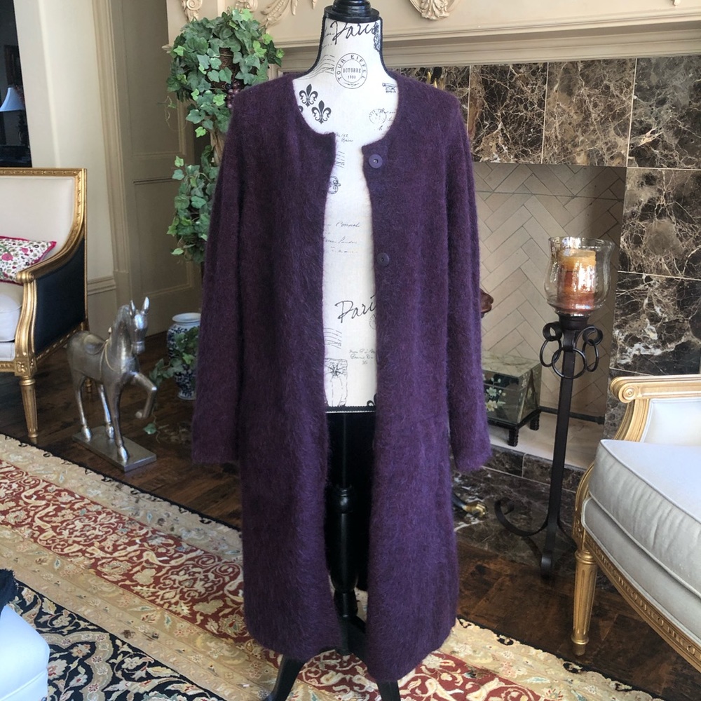 Eileen Fisher Wool/Mohair Cardigan